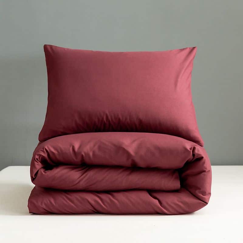 Housse de couette terracotta rosa
