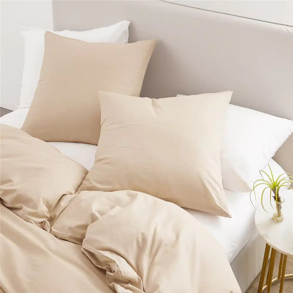 coussin de la parure de lit beige style moderne en lin et coton