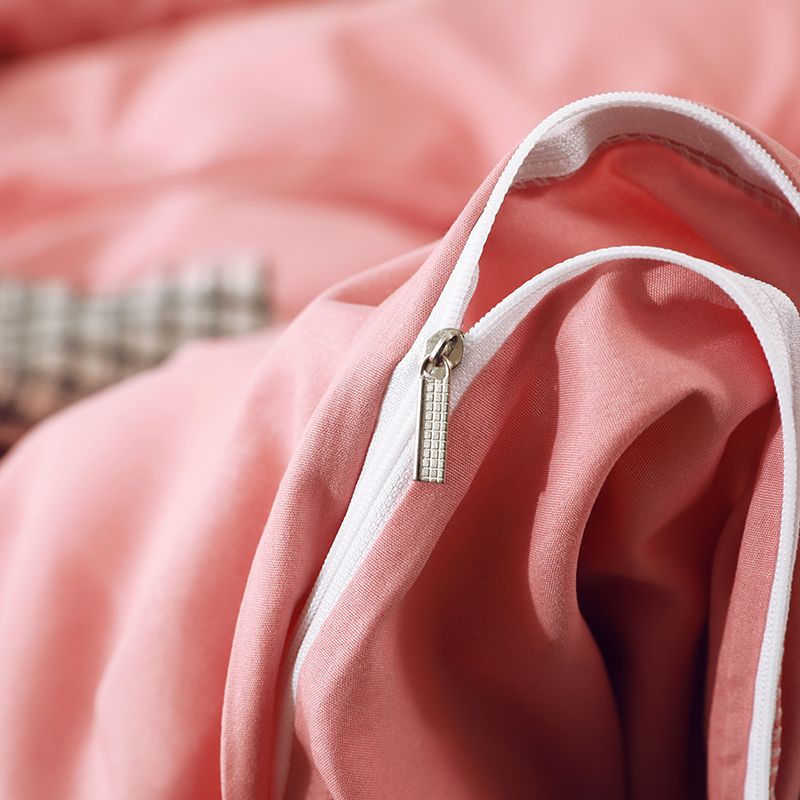 tissu de la parure de lit moderne rose