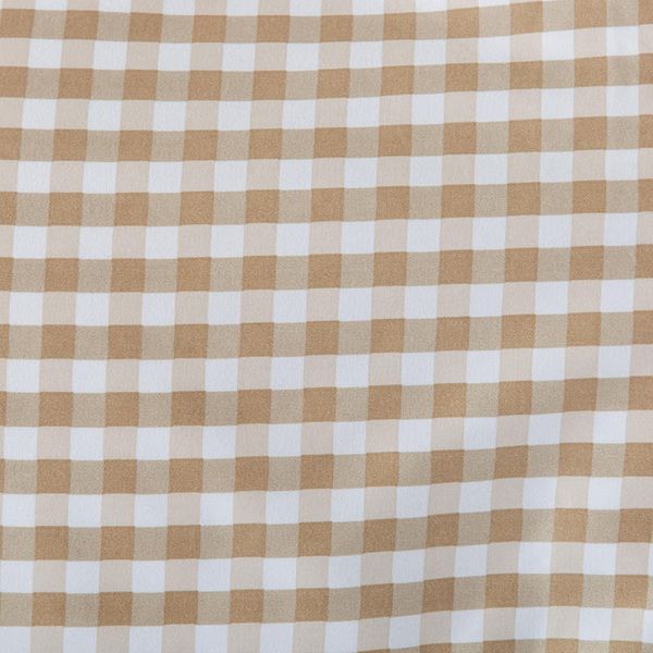 tissu quadrillé de la parure lit beige à carreaux
