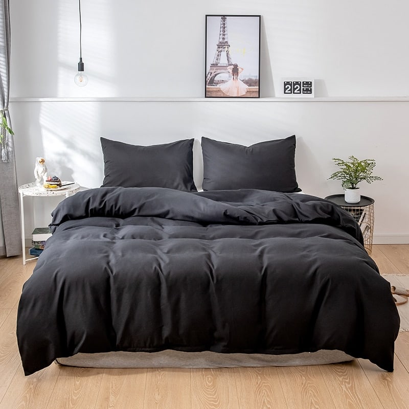 Parure de lit moderne noir
