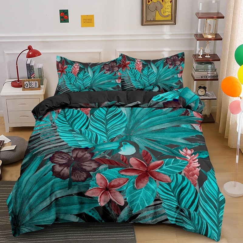 Parure de lit jungle tropical
