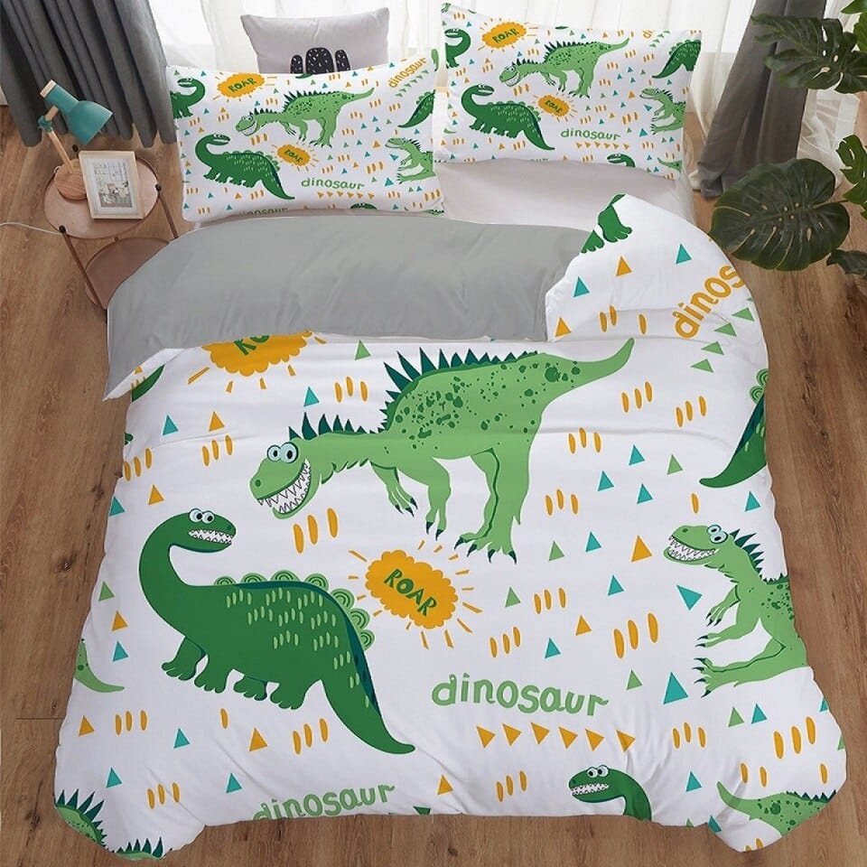 Parure lit dinosaure souriant