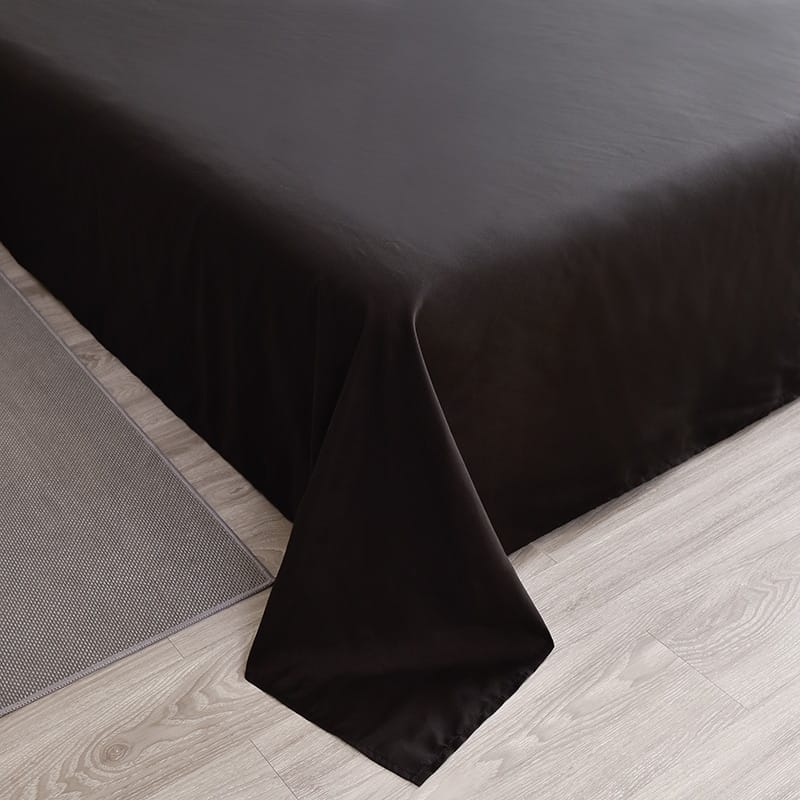 Parure de lit noir uni