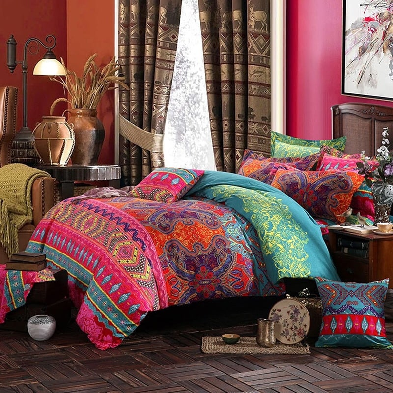 coté de la parure de lit bohème chic