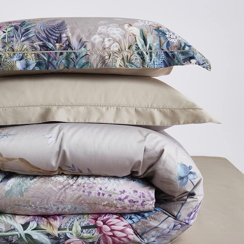Parure de lit fleurie luxuriante 100% coton Égyptien ensemble