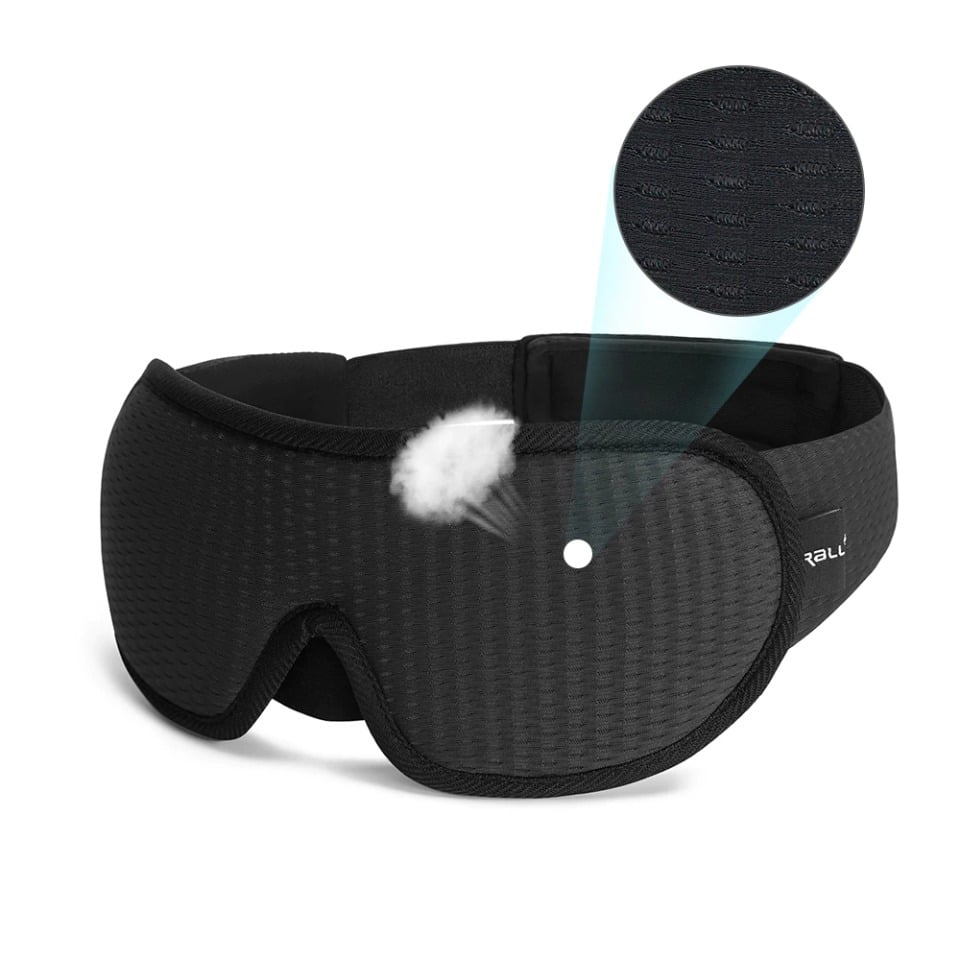 Masque de nuit sommeil profond noir